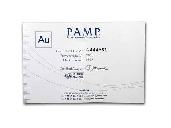 PAMP澆鑄金條1公斤 商品圖