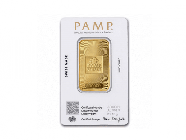 PAMP金條1盎司 - 太陽紋設計 商品圖