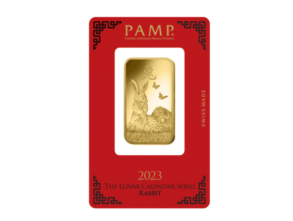 2023PAMP生肖兔年金條1盎司 商品圖