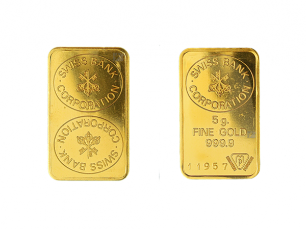 UBS瑞士幻彩金條5克 商品圖