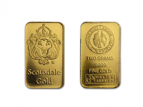 Scottsdale獅王金條2克 商品圖