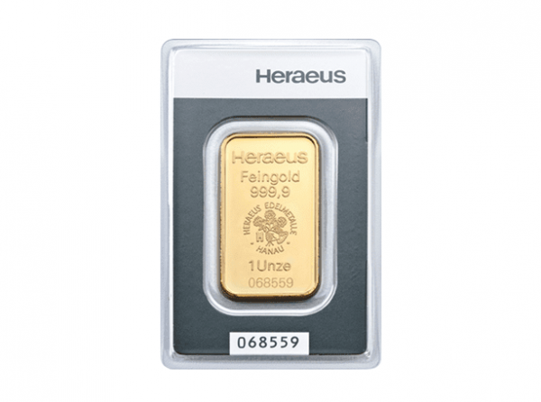 Heraeus賀利氏金條1盎司 商品圖