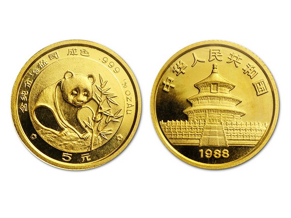 1988中國熊貓金幣0.05盎司 商品圖