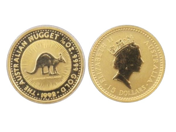 1992澳洲袋鼠金幣0.1盎司 商品圖