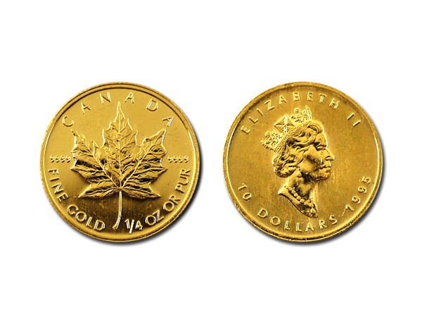 1995加拿大楓葉金幣0.25盎司 商品圖