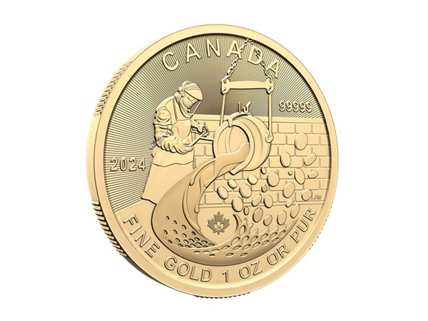 2024加拿大淘金系列 - 提煉金礦石99999金幣1盎司(封卡) 商品圖