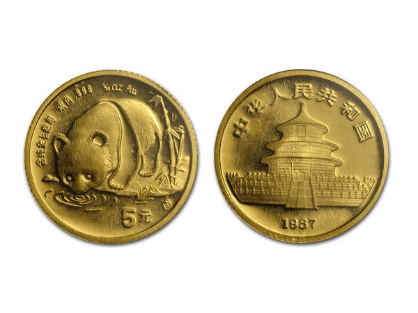 1987中國熊貓金幣0.05盎司 商品圖