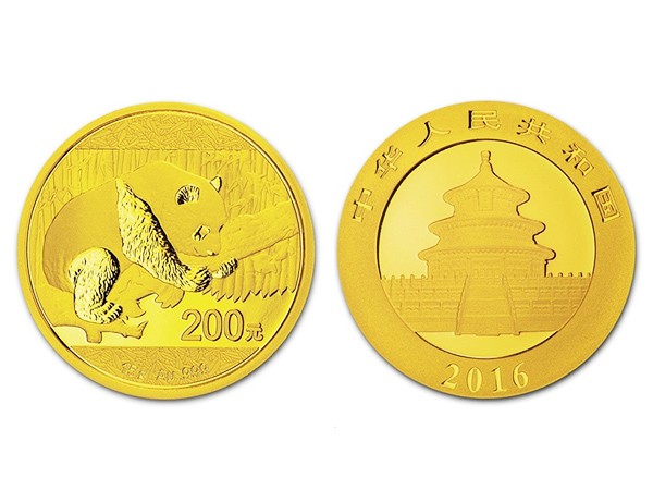 2016中国熊猫金币15克