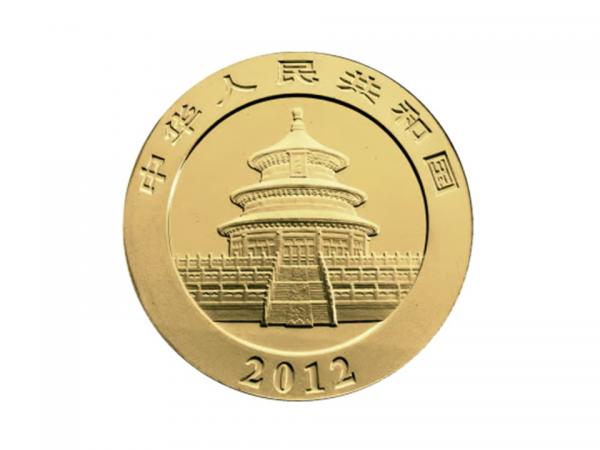2012中國熊貓金幣0.25盎司 商品圖