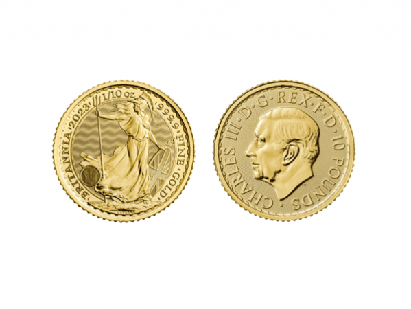 2023英國大不列顛金幣0.1盎司(二版-查理斯國王) 商品圖