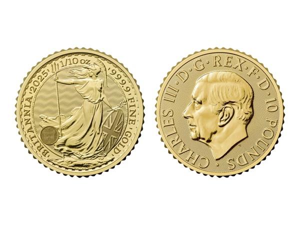 2025英國大不列顛金幣0.1盎司 商品圖