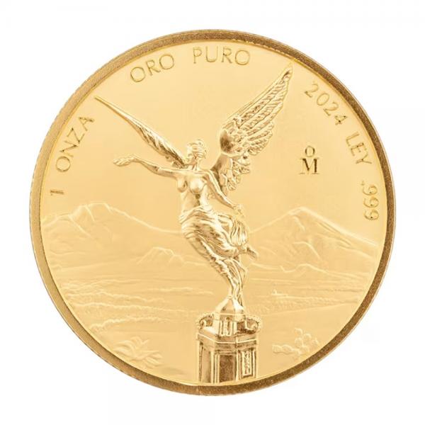 2024墨西哥獨立天使反向精鑄金幣0.5盎司 商品圖