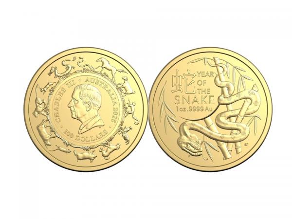 2025年澳洲皇家蛇年金幣1盎司 商品圖