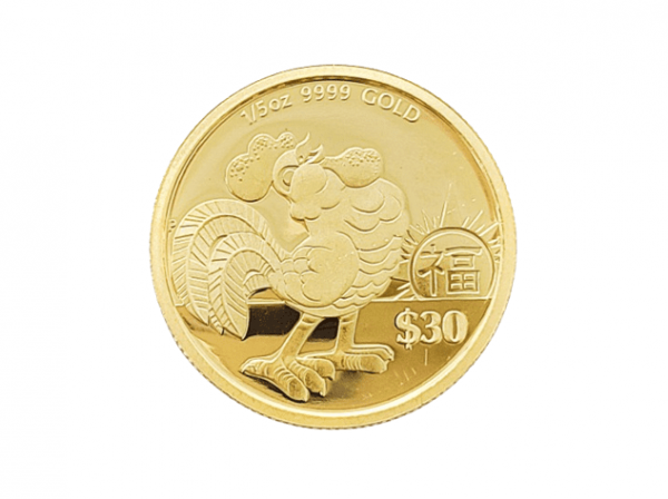 2017臺銀福祿壽吉利金雞紀念金幣0.2盎司 商品圖