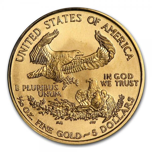 2001美國鷹揚金幣0.1盎司(22K) 商品圖