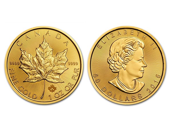 2015加拿大枫叶金币1盎司