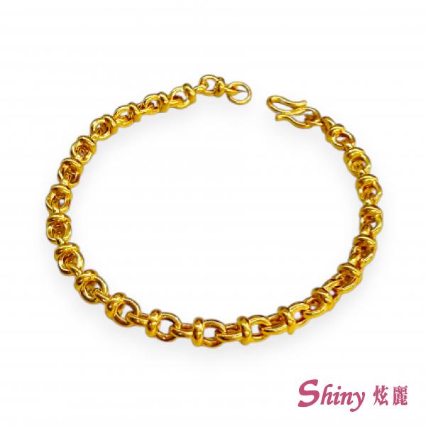 黃金環扣手鍊 3.80錢 18CM 商品圖