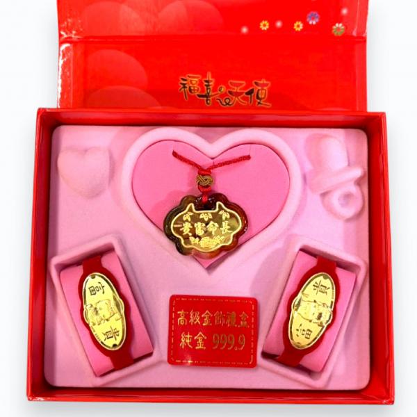 黃金彌月禮盒0.2錢-琉璃款 商品圖