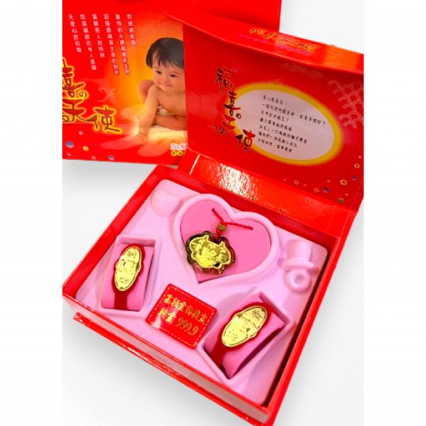 黃金彌月禮盒0.2錢-琉璃款 商品圖