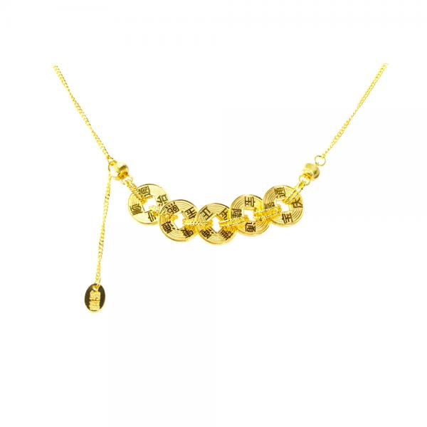 5G黃金碎碎金古錢套鍊 1.54錢 42+2.5CM 商品圖