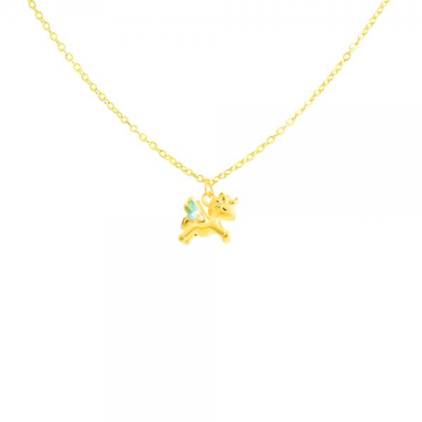 5D黃金馬年開運墜子 0.08錢-彩色款 商品圖