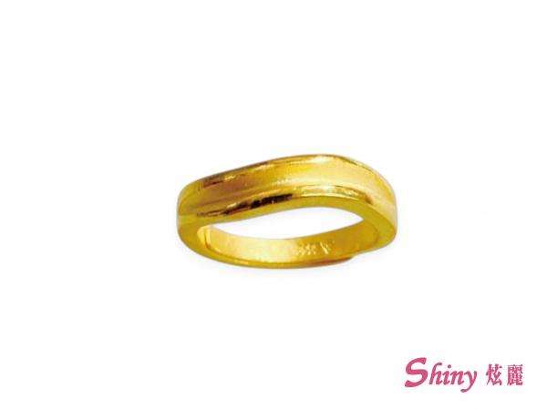 黃金流線戒指 1.73錢 商品圖