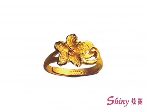 黃金花形戒指 1.12錢 商品圖
