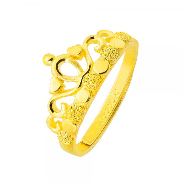 黃金皇冠女戒 0.99錢 商品圖