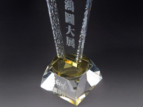 不等邊三角水晶座 商品圖