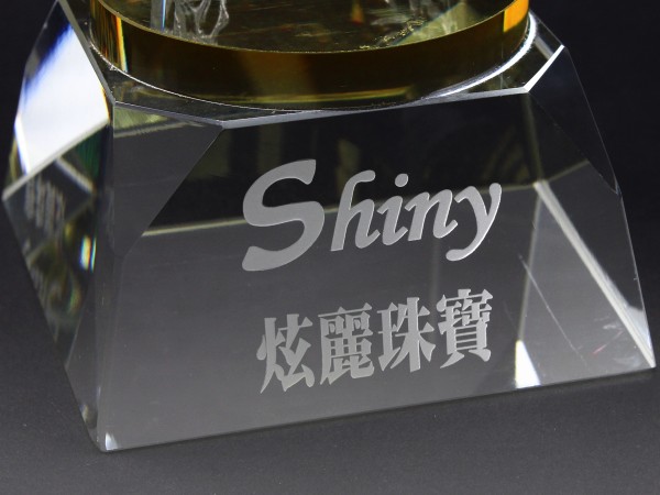 不等邊三角水晶座 商品圖