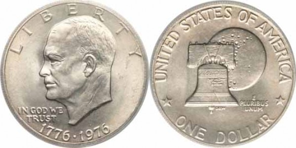 1776-1976艾森豪威爾二百週年美元硬幣 商品圖