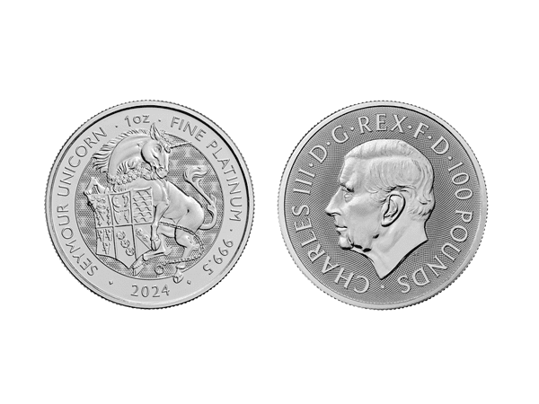 2024英都鐸獸西摩獨角獸鉑金幣1盎司 商品圖