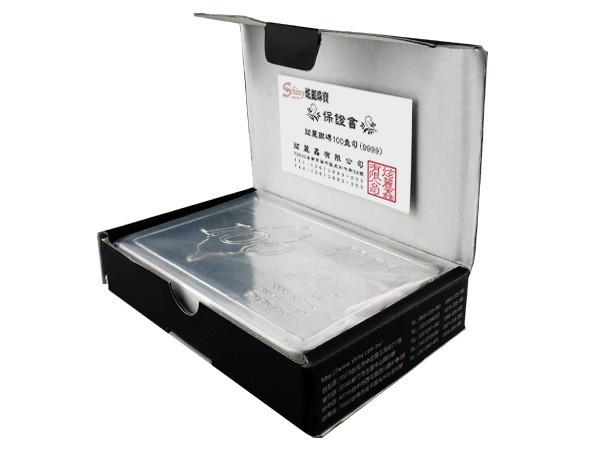 炫麗銀磚100盎司精裝版（.9999） 商品圖