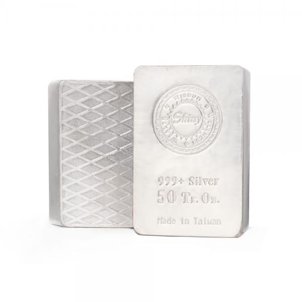 炫麗銀磚50盎司精裝菱格版（.999） 商品圖