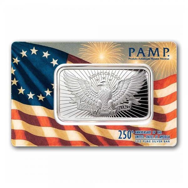 PAMP美國250週年紀念銀條1盎司 商品圖