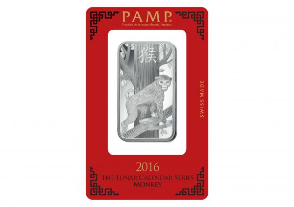 2016PAMP生肖猴年銀條1盎司 商品圖