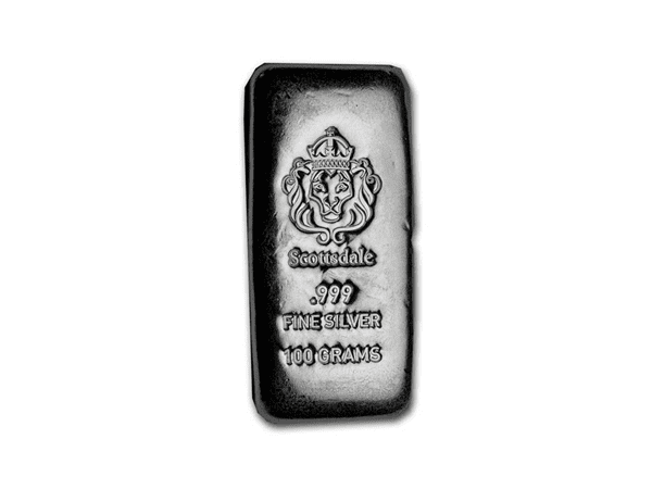 Scottsdale獅王銀條100克(澆鑄版) 商品圖