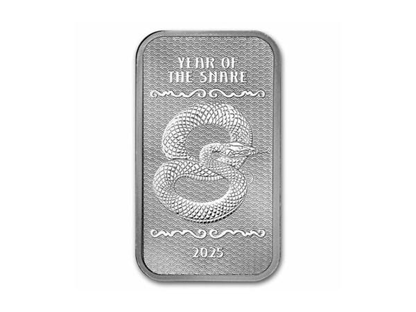 2025美國生肖蛇年銀條1盎司(系列II) 商品圖
