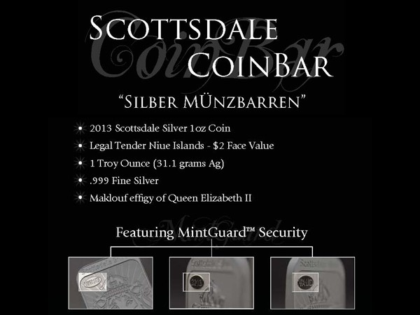 Scottsdale Coinbar 銀條1盎司 商品圖