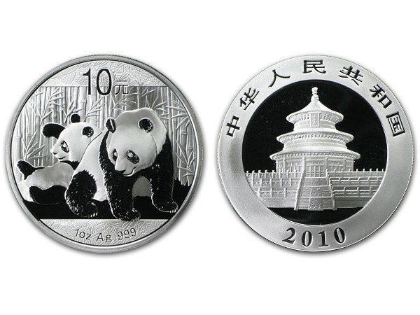 2010中國熊貓銀幣1盎司 商品圖