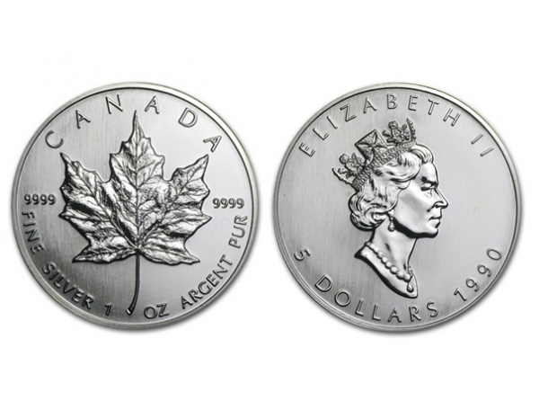 1990加拿大楓葉銀幣1盎司 商品圖