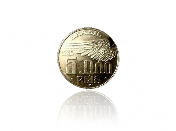 1936巴西5000里斯亞伯托·桑托斯·杜蒙硬幣 商品圖