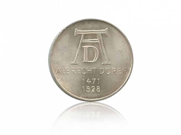 1971德國5德國馬克·阿爾布雷希特·杜勒精鑄銀幣 商品圖