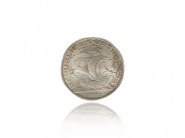 1955葡萄牙10埃斯庫多 帆船銀幣 商品圖