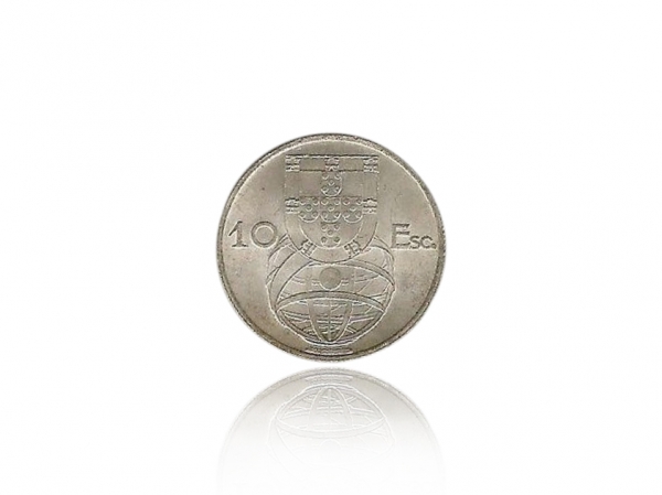 1955葡萄牙10埃斯庫多 帆船銀幣 商品圖