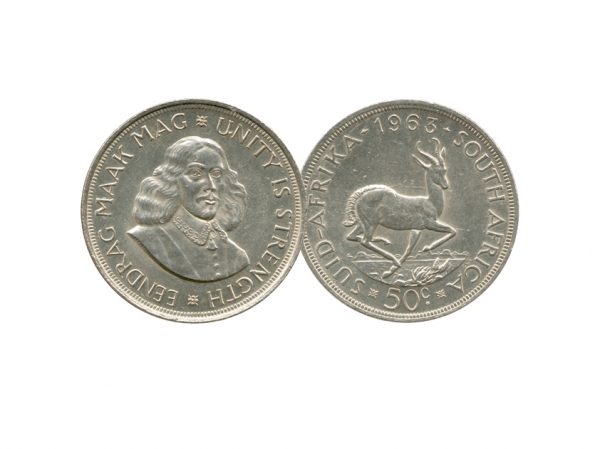 1964南非銀幣50分 商品圖