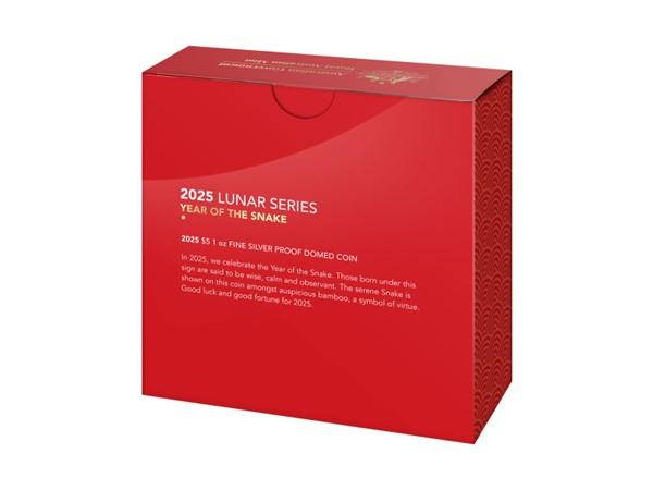 2025澳洲皇家蛇年穹頂精鑄銀幣1盎司 商品圖
