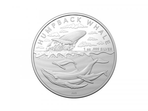 2023澳洲皇家南極領地 - 座頭鯨銀幣1盎司 商品圖