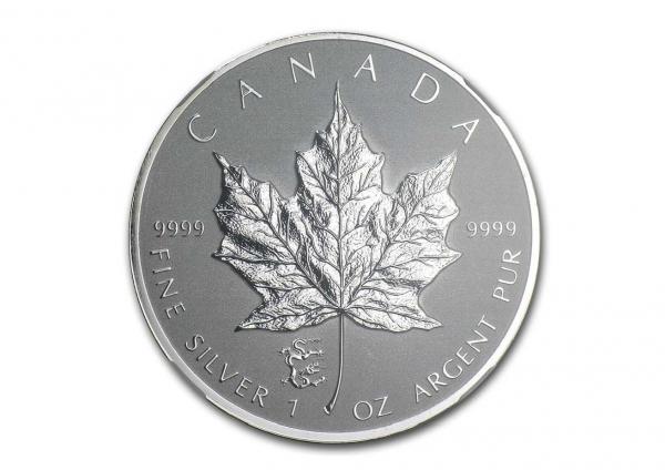 2012加拿大楓葉銀幣1盎司龍年加鑄(NGC SP-69白標） 商品圖