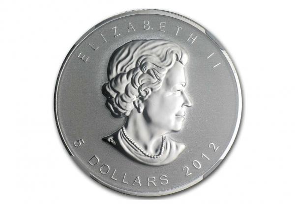 2012加拿大楓葉銀幣1盎司龍年加鑄(NGC SP-69白標） 商品圖